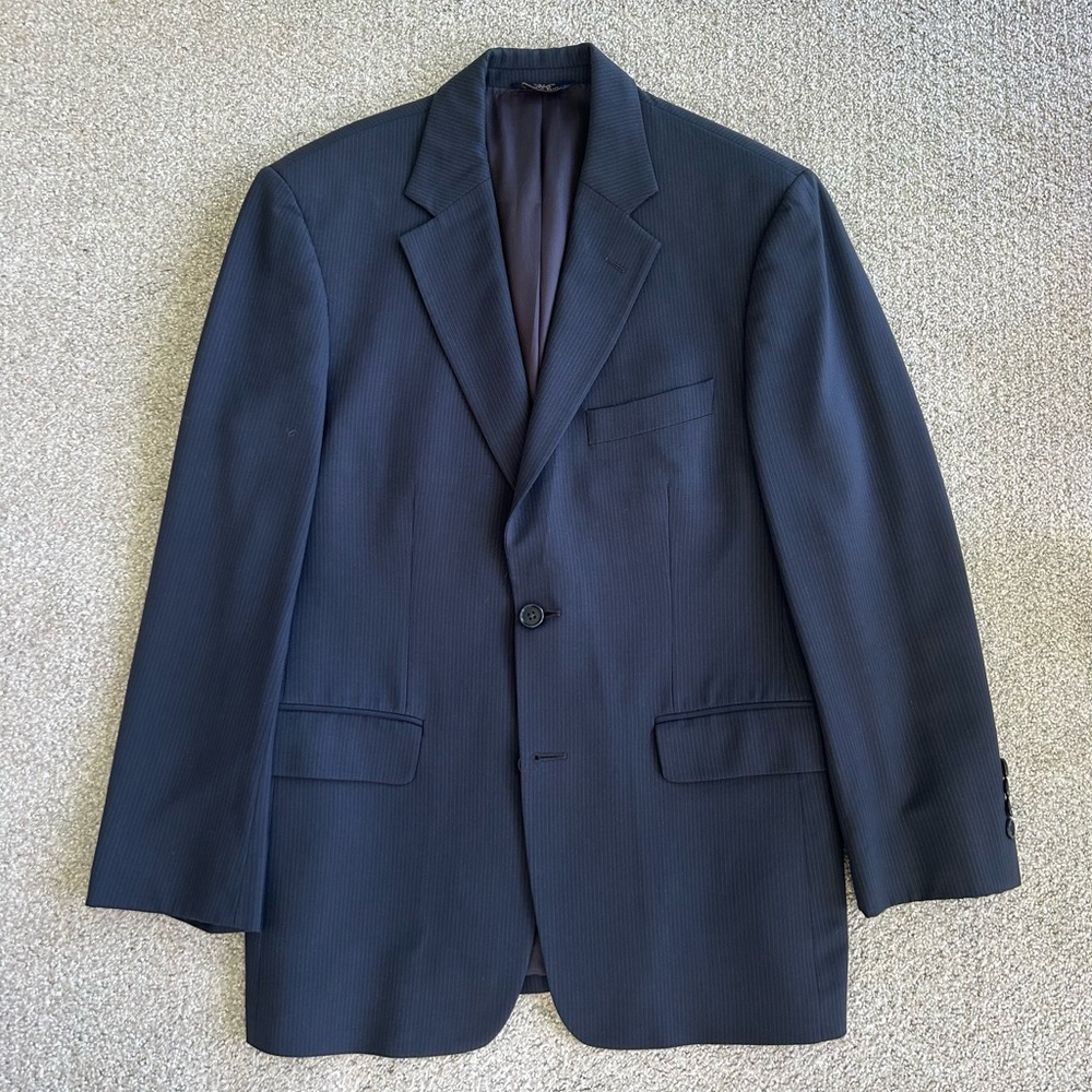 Brooks Brothers Charcoal striped suit
